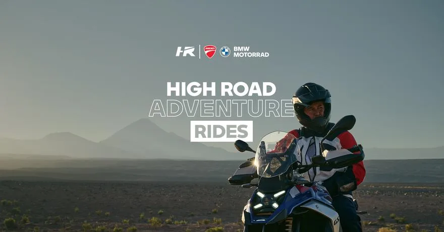 Official High Road Motorsports adventure ride promotional artwork.