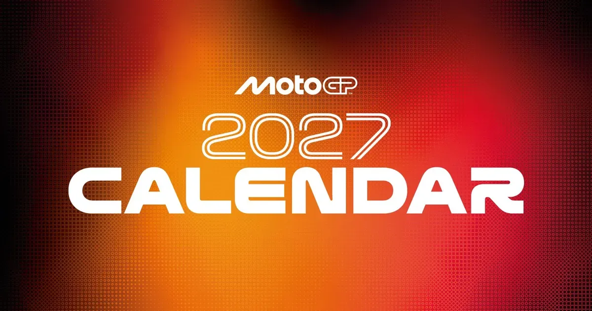 MotoGP racing action used by the championship to announce its 2027 calendar.