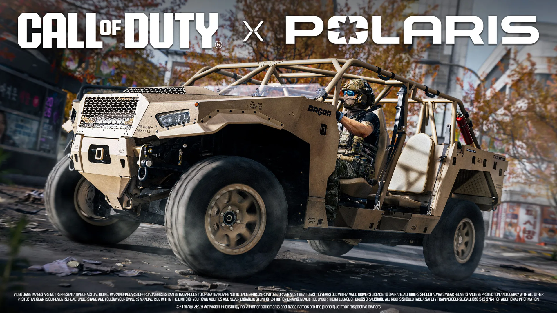 Polaris DAGOR in Call of Duty: Modern Warfare 4 promotional artwork, shown from the front quarter.