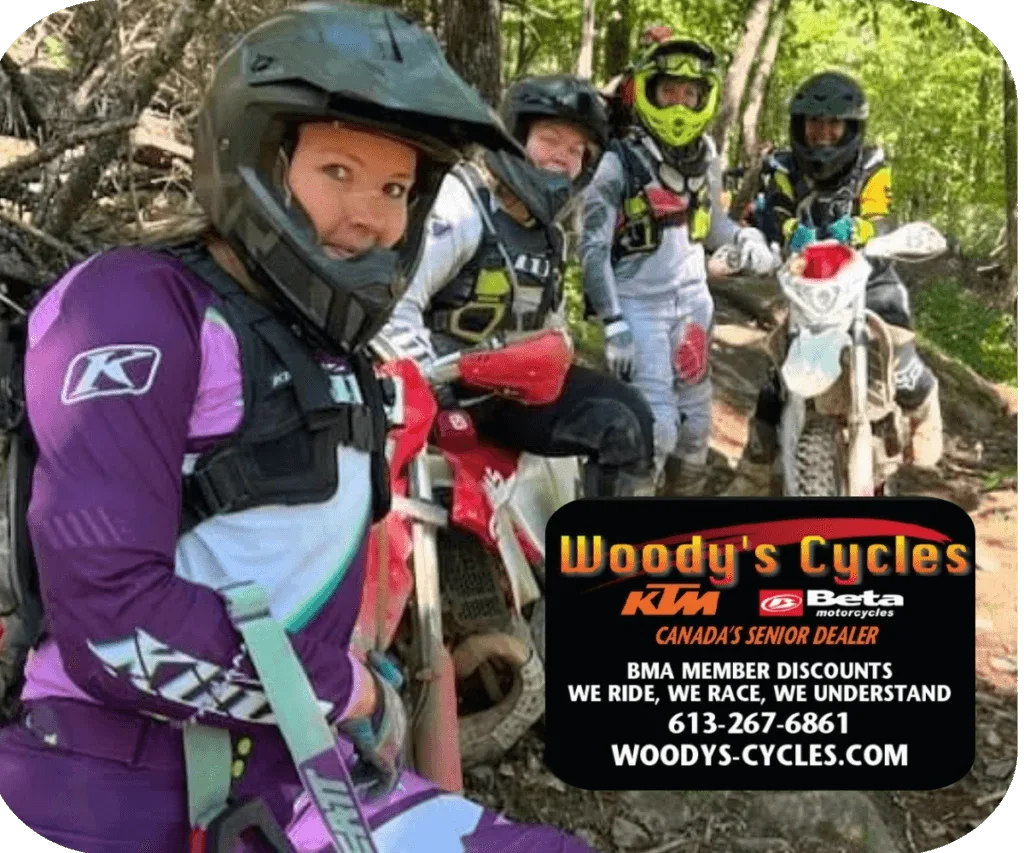 Bytown Motorcycle Association trail-riding image used with the Steve Garnsey Fall Trail Ride event page.