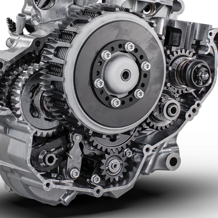 Cutaway detail of the Husqvarna FC 250 clutch assembly