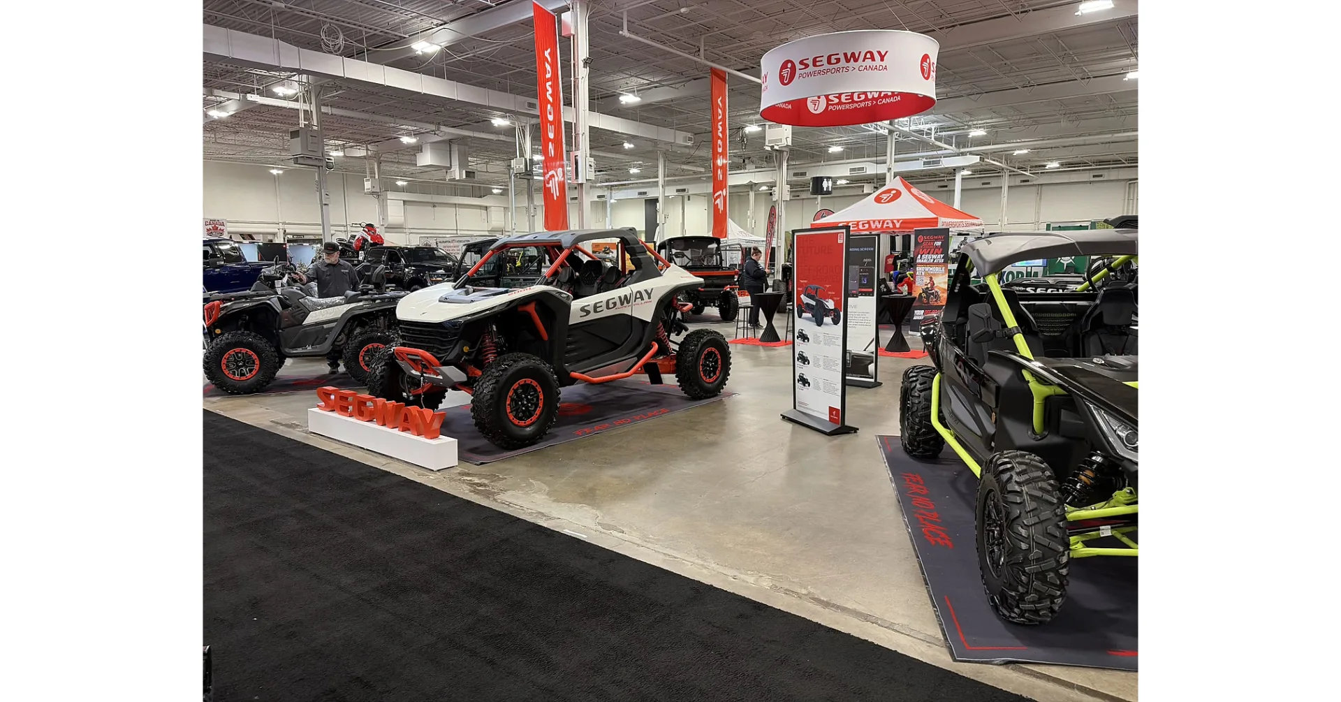 Segway Powersports display at the 2026 Toronto International Snowmobile, ATV & Powersports Show.