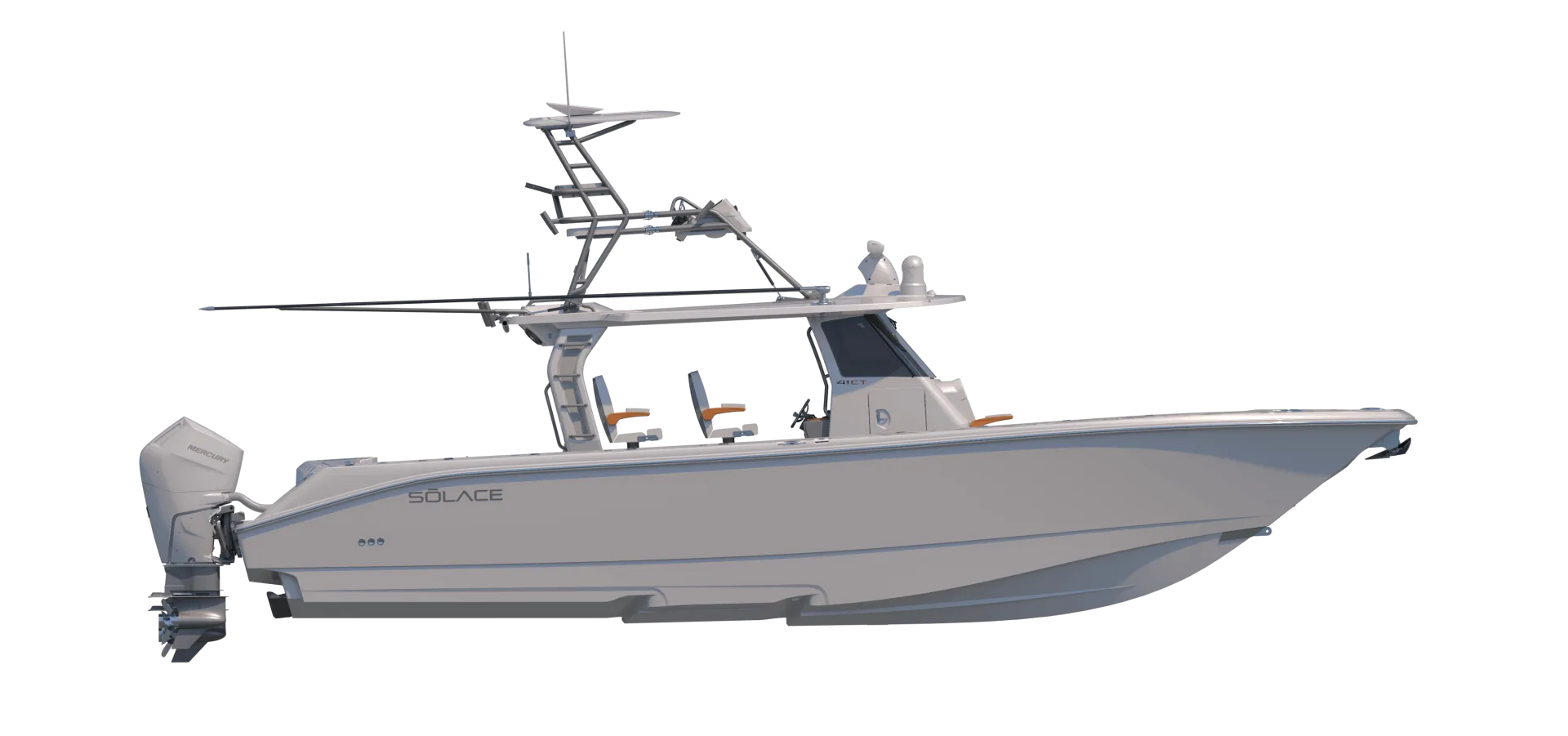 Official side-profile rendering of the SŌLACE 41CT with upper station
