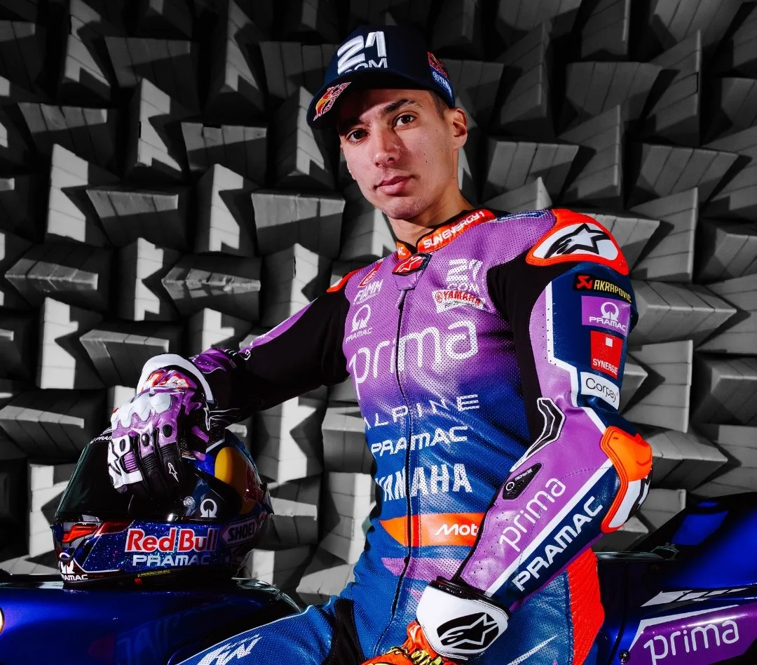 Toprak Razgatlioglu in Prima Pramac Yamaha colours for the 2026 MotoGP season