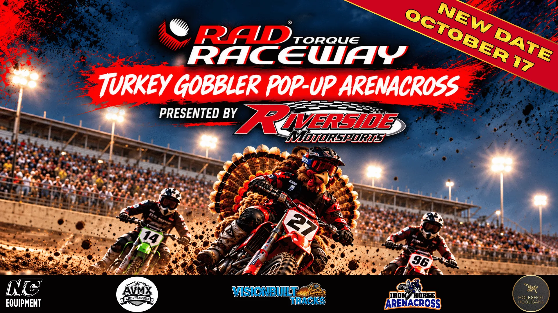 Turkey Gobbler Pop-Up Arenacross event graphic