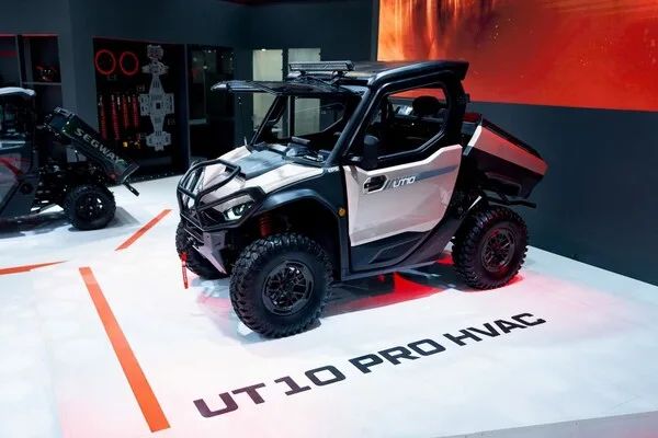 Segway UT10 Pro HVAC shown at EICMA 2025 as context for the upcoming MY2027 presentation